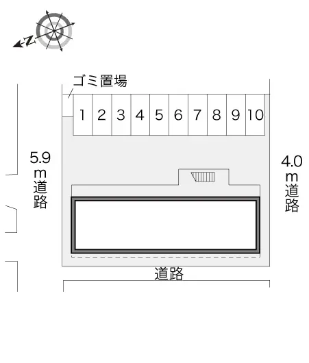 ★手数料０円★福岡市西区姪の浜５丁目　月極駐車場（LP）